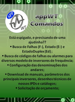 Aplicativo AppWT Comandos