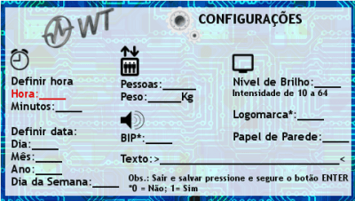 WT-LCD TFT de 2.8 polegadas